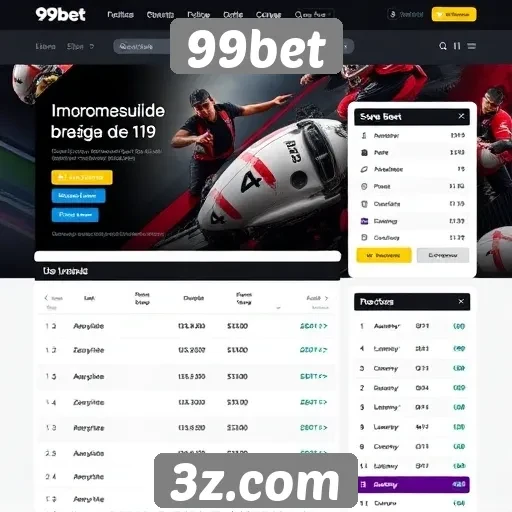 Análise da interface do usuário do site 99bet